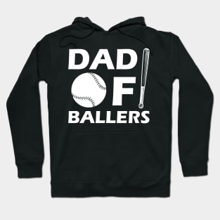 Softball Baseball Dad - Dad of ballers Hoodie